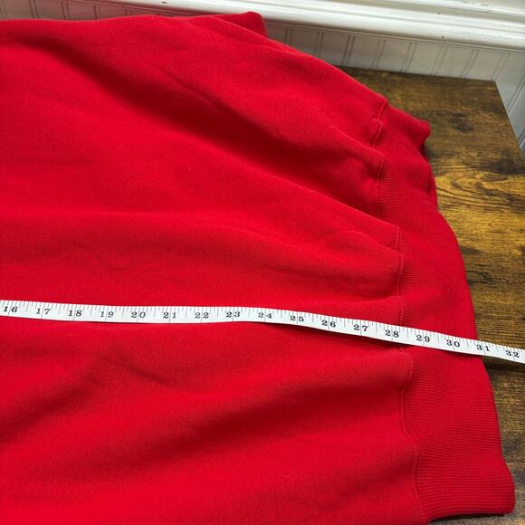 Fox Racing Mens Size L Blank Sweatshirt NOS Red Crew Neck Long Sleeve Streetwear - Picture 6 of 10